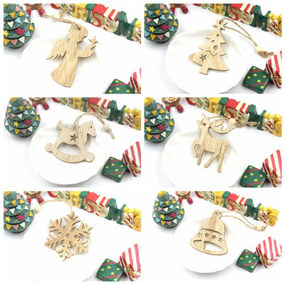 Adorno Navideño de Madera - Reno con Copo de Nieve - Image 21