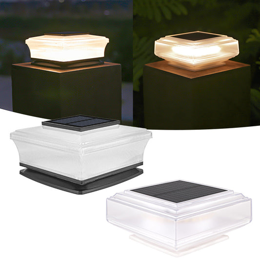 Luminarias Solares de Columna Cuadrada para Patios y Jardines - Image 2