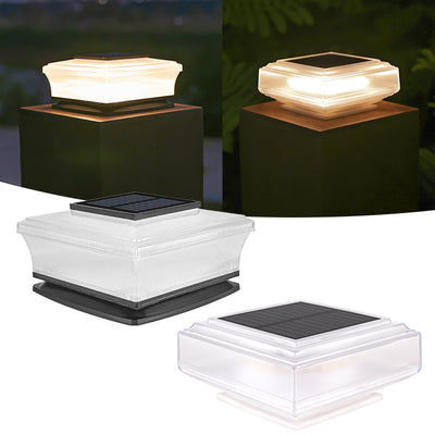 Luminarias Solares de Columna Cuadrada para Patios y Jardines - Image 2