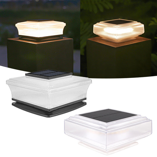 Luminarias Solares de Columna Cuadrada para Patios y Jardines - Image 2