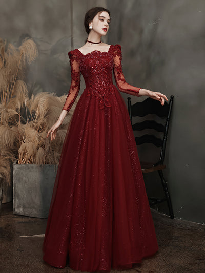 Vestido de Noche Elegante con Mangas para Mujer - Image 12