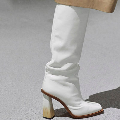 Botas Mitad de Caña con Tacón Cuadrado Grueso - Image 12