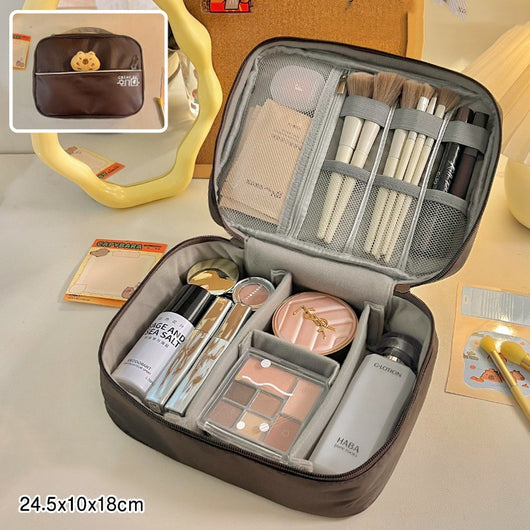 Bolsa de Cosméticos Organizadora de Gran Capacidad con Compartimentos - Image 4