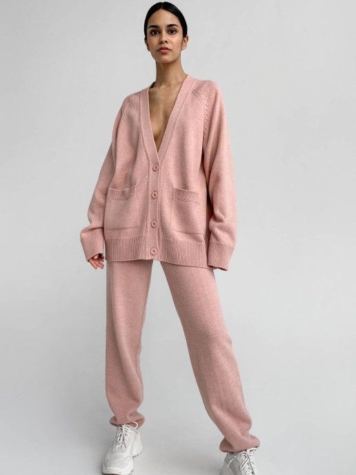 Conjunto de Suéter Holgado Manga Media para Invierno Mujer - Image 19