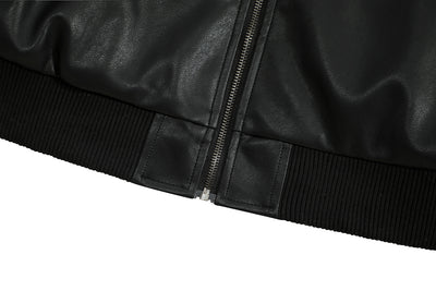 Chaqueta de Cuero PU Estilo Urbano Americano con Algodón - Image 20