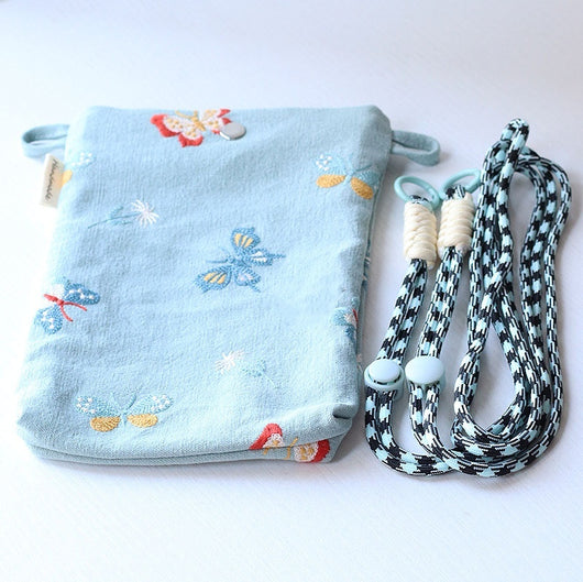 Bolso Bandolera con Bordado de Mariposa y Monedero Integrado - Image 7