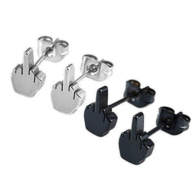 Aretes Dedo Medio - Joyería Alternativa Audaz - Image 9