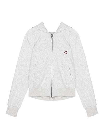 Sudadera Abrigo Gris con Capucha de Manga Larga para Mujer - Image 10