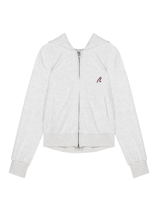 Sudadera Abrigo Gris con Capucha de Manga Larga para Mujer - Image 10