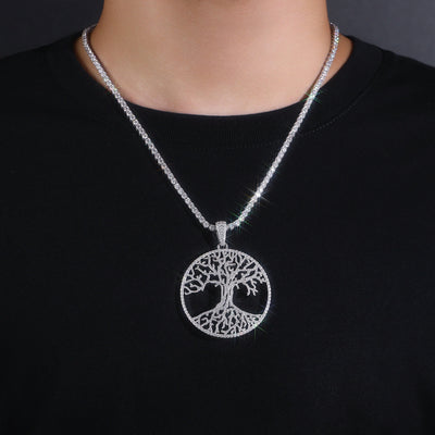 Collar Colgante Moissanita Plata 925 Chapada en Platino - Joyería Lujo Ligero - Image 5