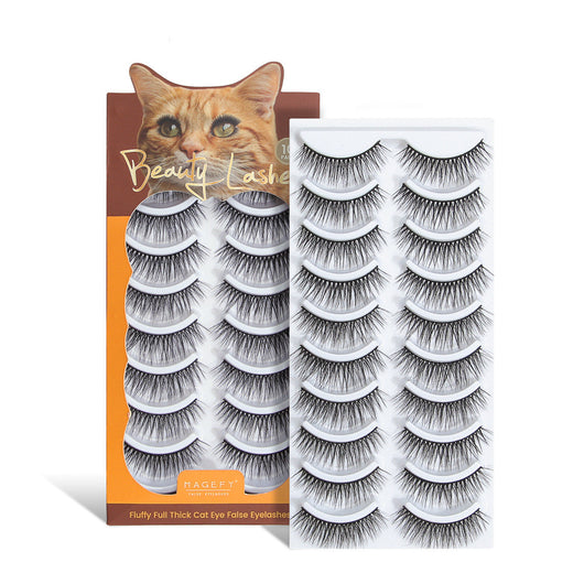 Juego de 10 Pares de Pestañas Postizas Naturales - Image 2
