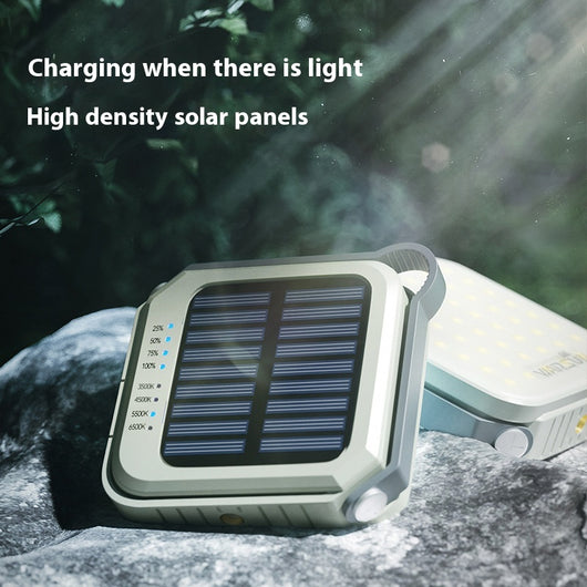 Lámpara Solar LED para Camping con Batería Ultra Duradera