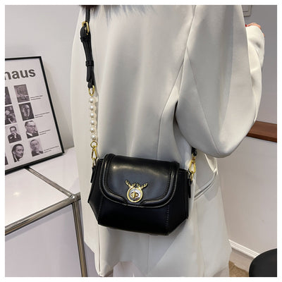 Bolsa Mensajera Pequeña con Textura y Combinación de Colores para Mujer - Image 11