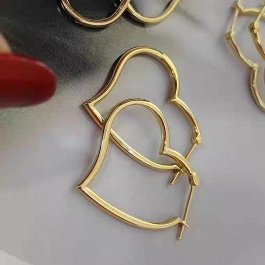 Aretes de Oro Amarillo Au750 Lujo Minimalista para Mujer - Image 7