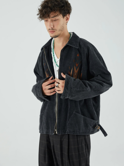 Chaqueta de Pana Vintage Lavable para Hombre - Image 7