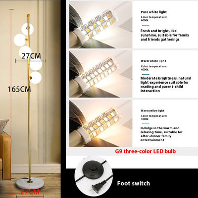 Lámpara de Piso Nórdica para Sala de Estar, Dormitorio y Estudio - Image 7