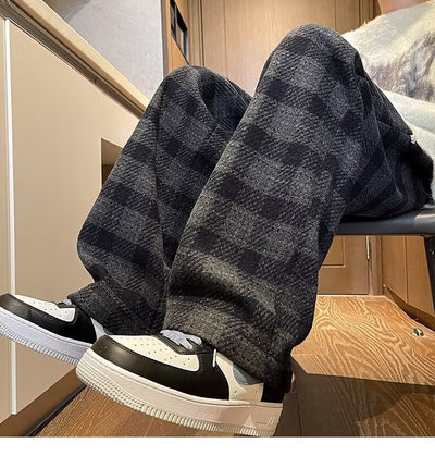 Pantalones Casuales Rectos Holgados con Caída Fluida - Image 17