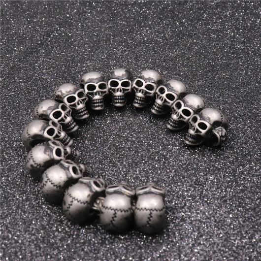 Pulsera de Calavera Retro para Hombre - Estilo Personalidad Fuerte - Image 11