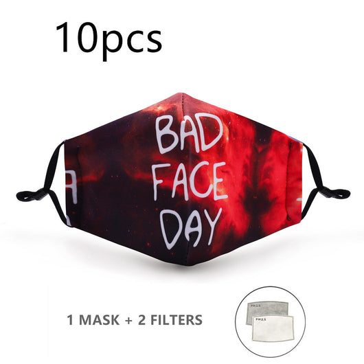 Mascarilla de Algodón Ajustable con Tres Capas Estampadas - Image 13