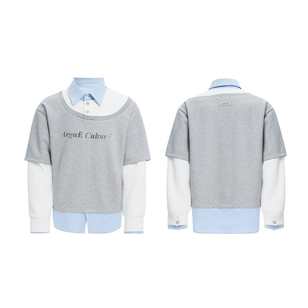 Sudadera Hoodie Oversize con Bloques de Color - Manga Larga Suelta - Image 3