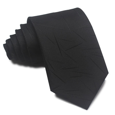 Corbata Jacquard Rayada 8CM para Hombre - Rojo, Negro y Azul - Image 20