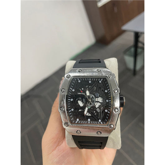 Reloj de Hombre Cilíndrico con Movimiento de Cuarzo Luminoso - Image 16