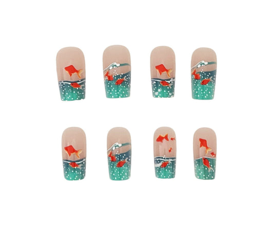 Set de 24 Piezas de Armadura Desmontable para Peces Dorados - Diseño Azul Vidriado - Image 13