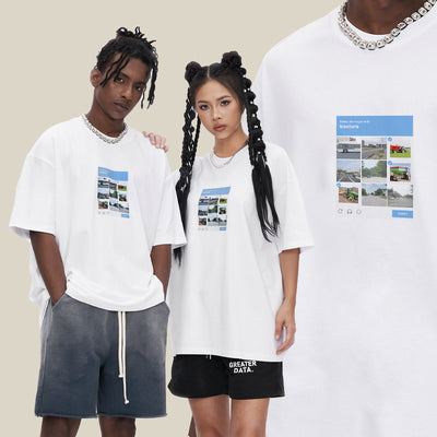 Camisa Manga Corta con Estilo Personalidad para Hombre