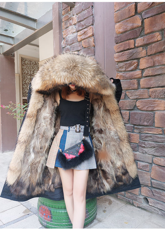 Abrigo Largo de Lana con Cuello para Invierno - Image 17
