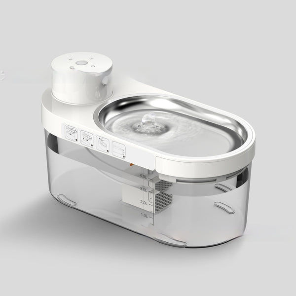 Dispensador de Agua para Mascotas Acero Inoxidable con Separación Inalámbrica