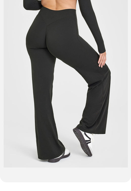Pantalones Yoga Rectos Moldeadores Cadera Melocotón - Image 10