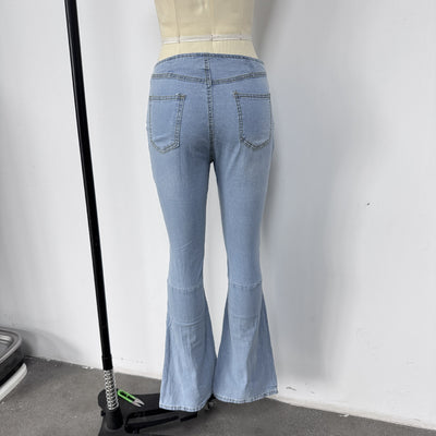 Jeans Acampanados Cintura Baja con Elasticidad - Image 14