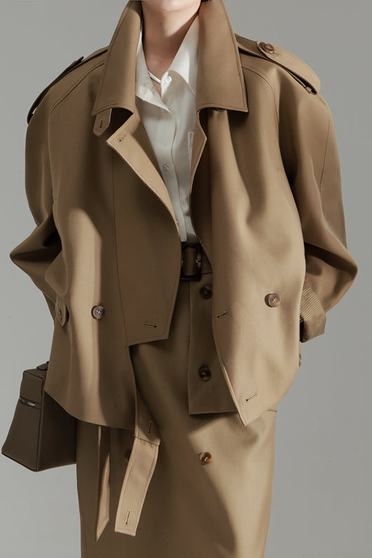 Gabardina Retro Holgada de Estilo Británico - Image 14