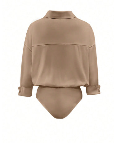 Blusa Entallada Cuello Mao Manga Tres Cuartos para Mujer - Image 18
