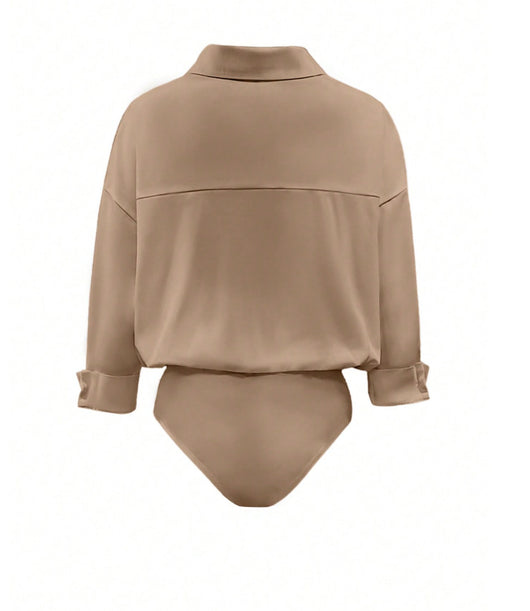 Blusa Entallada Cuello Mao Manga Tres Cuartos para Mujer - Image 18