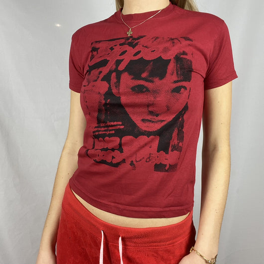 Camiseta con Estampado Abstracto Multicolor