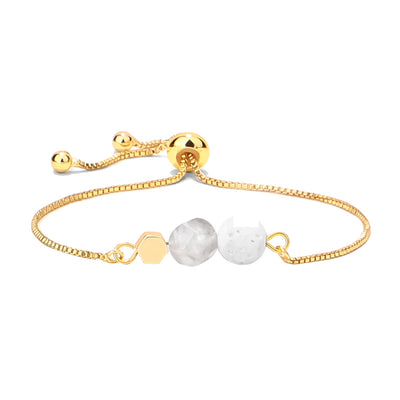 Pulsera Yoga Ojo de Tigre con Cadena de Oro 14K y Piedra Volcánica - Image 21