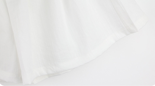 Conjunto Infantil Blusa con Moño y Shorts Blancos - Image 11