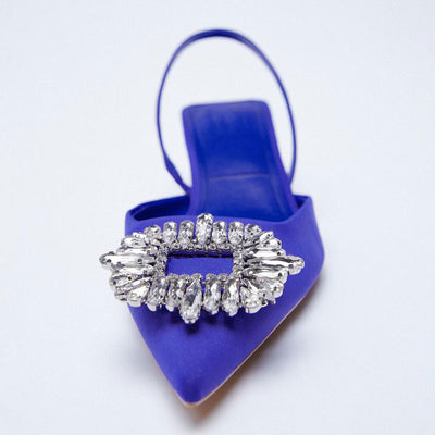 Sandalias de Tacón Alto con Brillantes y Punta Afilada - Image 4
