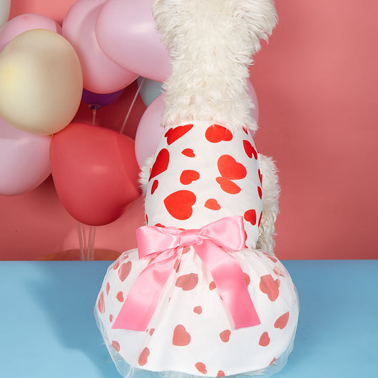 Vestido Estampado Día del Amor para Mascotas - Perros y Gatos - Image 2