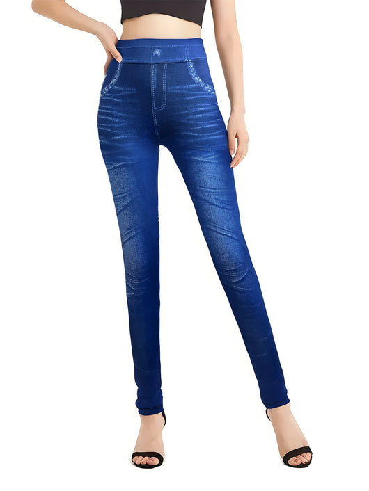 Leggings Tipo Denim Elásticos para Mujer - Image 13