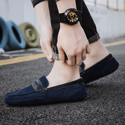 Mocasín de Cuero con Detalles en Contraste - Zapatos Versátiles para Hombre - Image 3