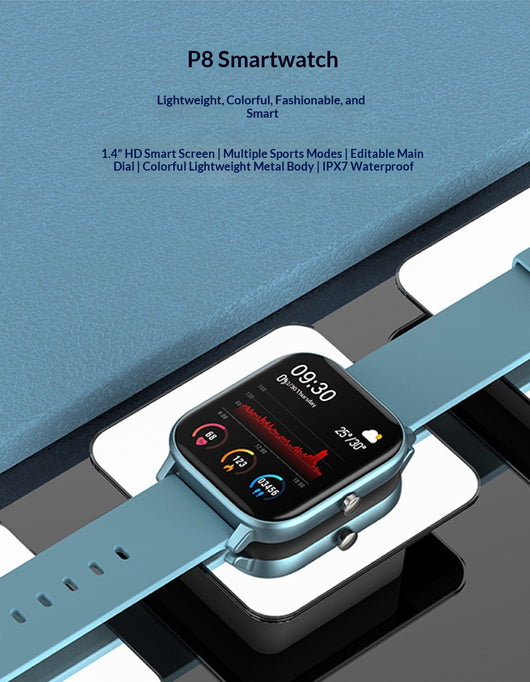 Pulsera Smartwatch Táctil con Monitor de Frecuencia Cardíaca y Presión Arterial - Image 9