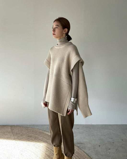 Suéter Tejido de Diseño Irregular - Image 13