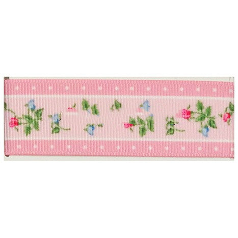 Cinta Decorativa Tejida con Flores y Plantas Estampadas para Manualidades - Image 4