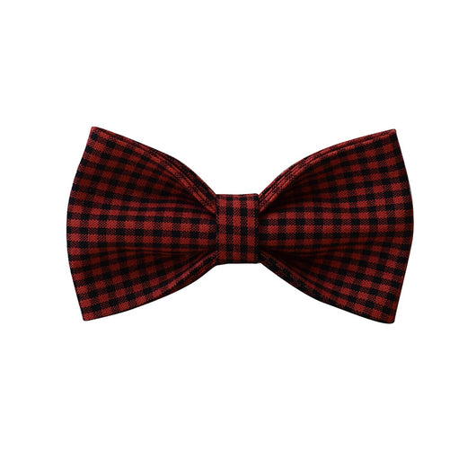 Accesorios de Algodón a Cuadros Rojo y Negro con Herrajes - Image 11