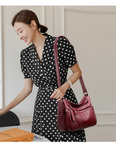 Bolso Mensajero de Cuero Genuino Estilo Minimalista - Image 15