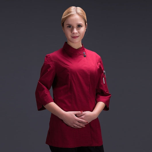Uniforme de Chef Profesional para Mujer en Cocina de Hotel - Image 16