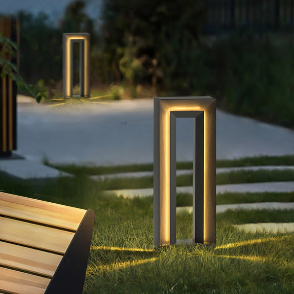 Lámpara Solar Cuadrada para Jardín - Iluminación Exterior Impermeable