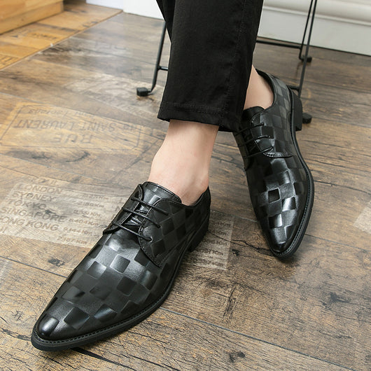 Zapatos de Cuero Puntiagudos Talla Grande para Hombre - Estilo Moderno - Image 8
